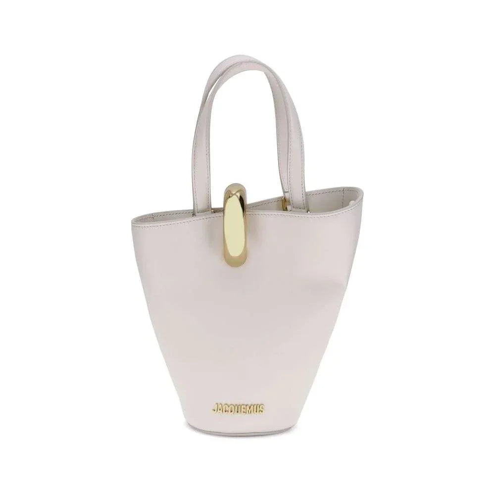 Jacquemus Beige Calf Leather Bos Taurus Backet Bag - Zachava Main image