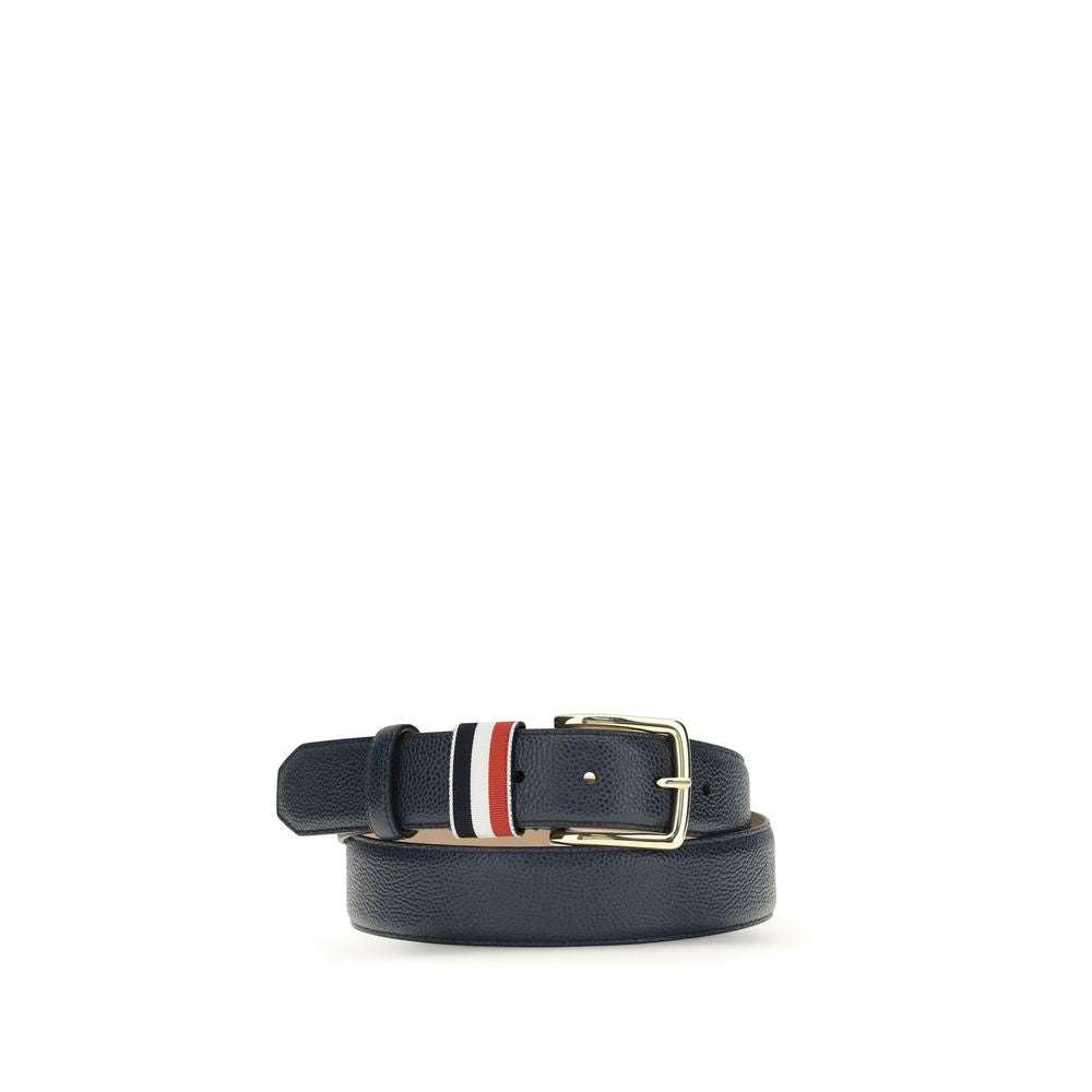 Thom Browne Blue Calf Leather Bos Taurus Regular Belt