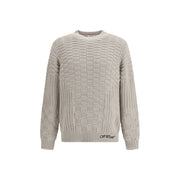 Off-White Beige Cotton Sweatshirt