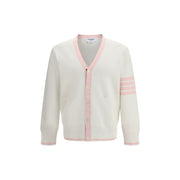 Thom Browne White Cotton Cardigan