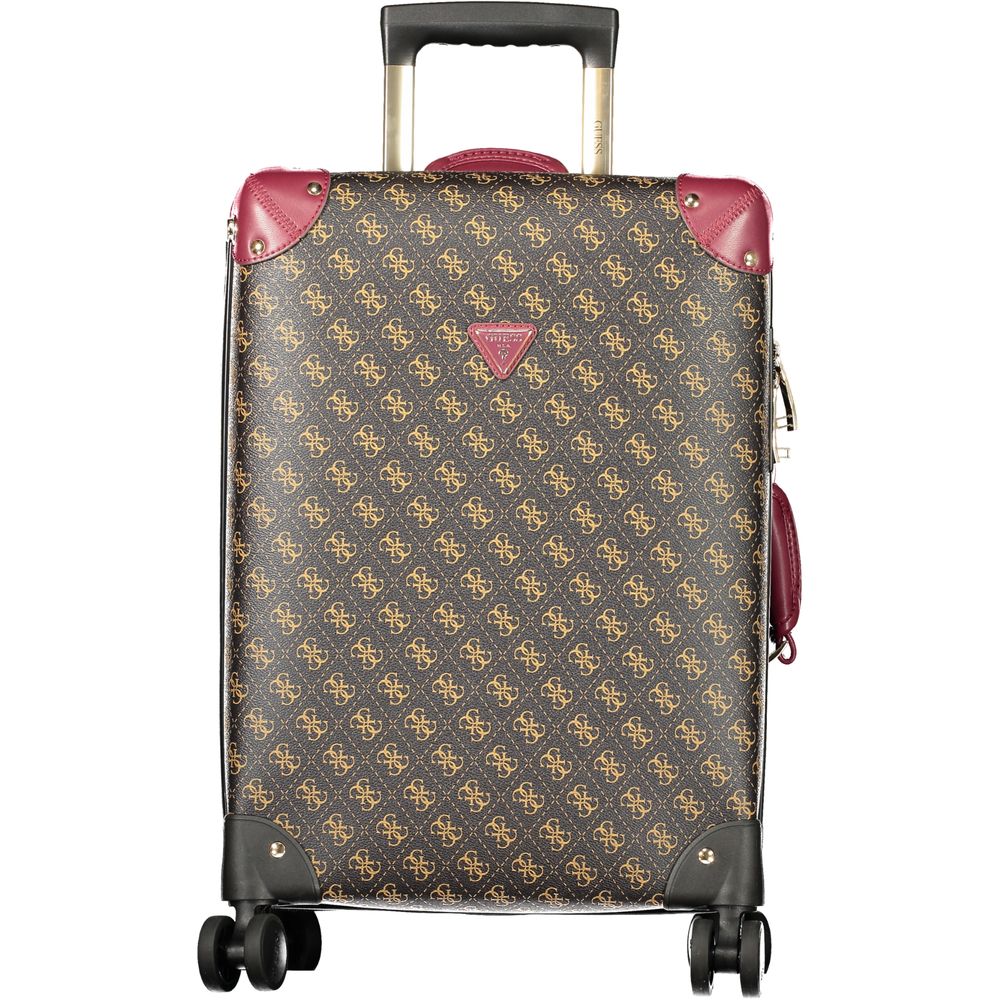 Guess Jeans Marrone Poliuretano Women's Travel Trolley