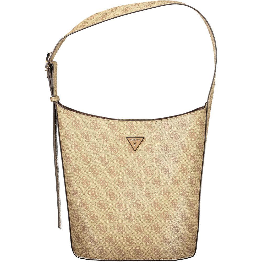 Guess Jeans Beige Polyurethane Women Handbag - Zachava