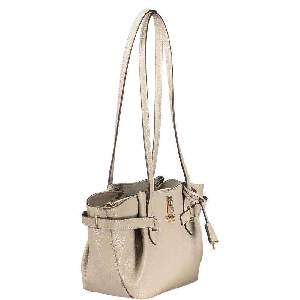 Guess Jeans Beige Polyurethane Women Handbag