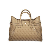 Guess Jeans Beige Polyurethane Women Handbag