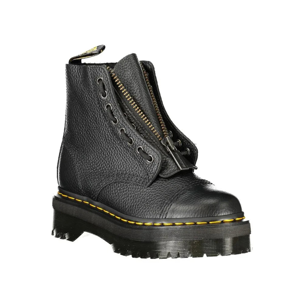 Dr. Martens Black Leather Unisex Ankle Boot - Zachava