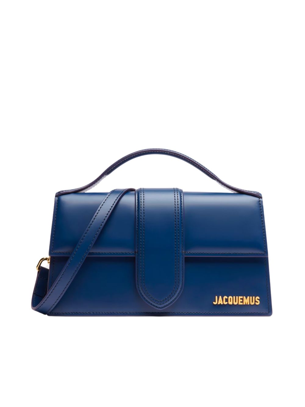 Jacquemus Dark NavyLeather Le Grand Bambino Handbag
