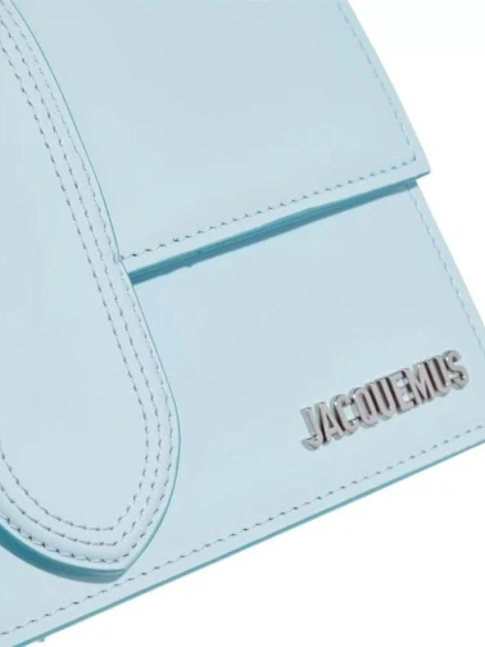 Jacquemus Pale blue Leather Le Grand Bambino Handbag