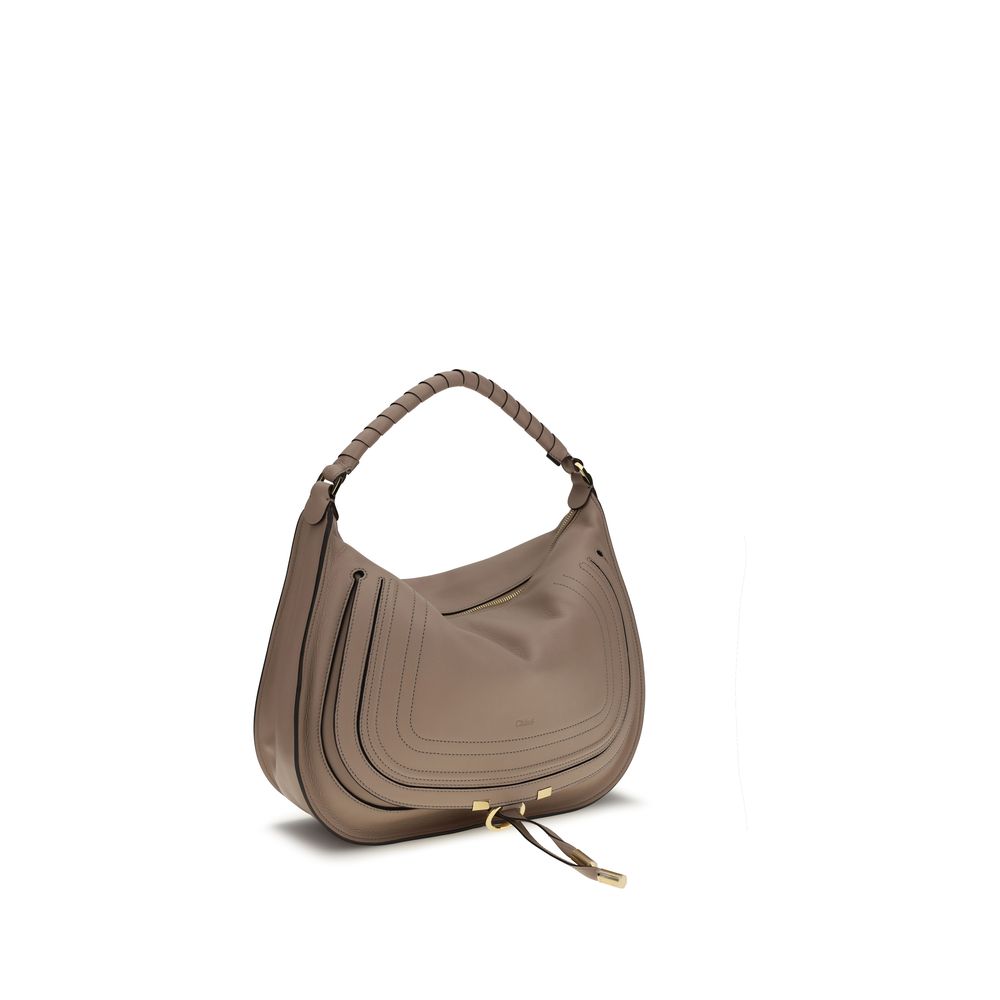 Chloé Beige Calf Leather Bos Taurus Shoulder Bag