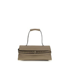 Moschino Beige Calf Leather Bos Taurus Shoulder Bag
