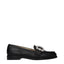 Jimmy Choo Black Leather Slip-On Loafers