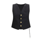 Sacai Black Polyester Waistcoat