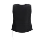 Sacai Black Polyester Waistcoat