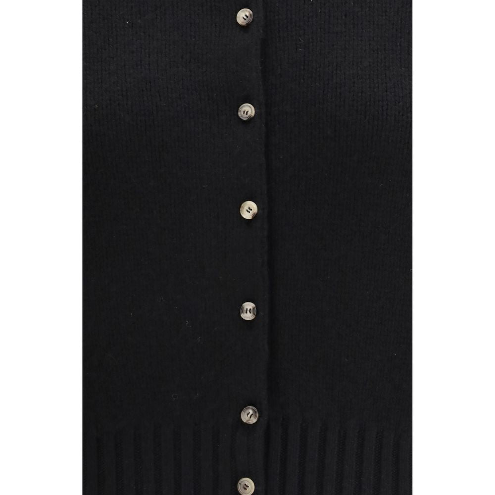 Khaite Black Cashmere Cardigan