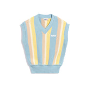 Autry Blue Cotton Waistcoat