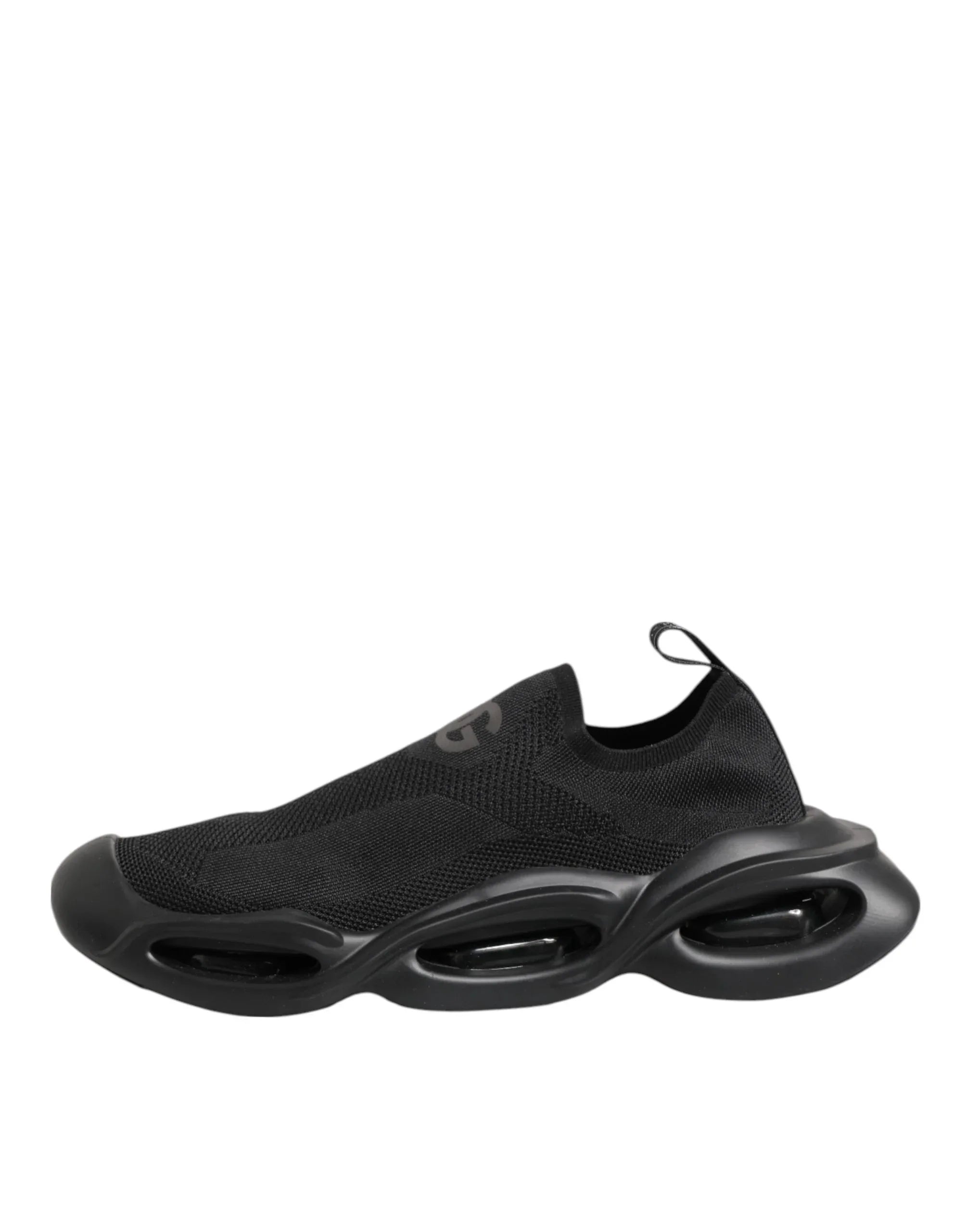 Dolce & Gabbana Black Slip On Wave Low Top Sneakers Shoes - Zachava