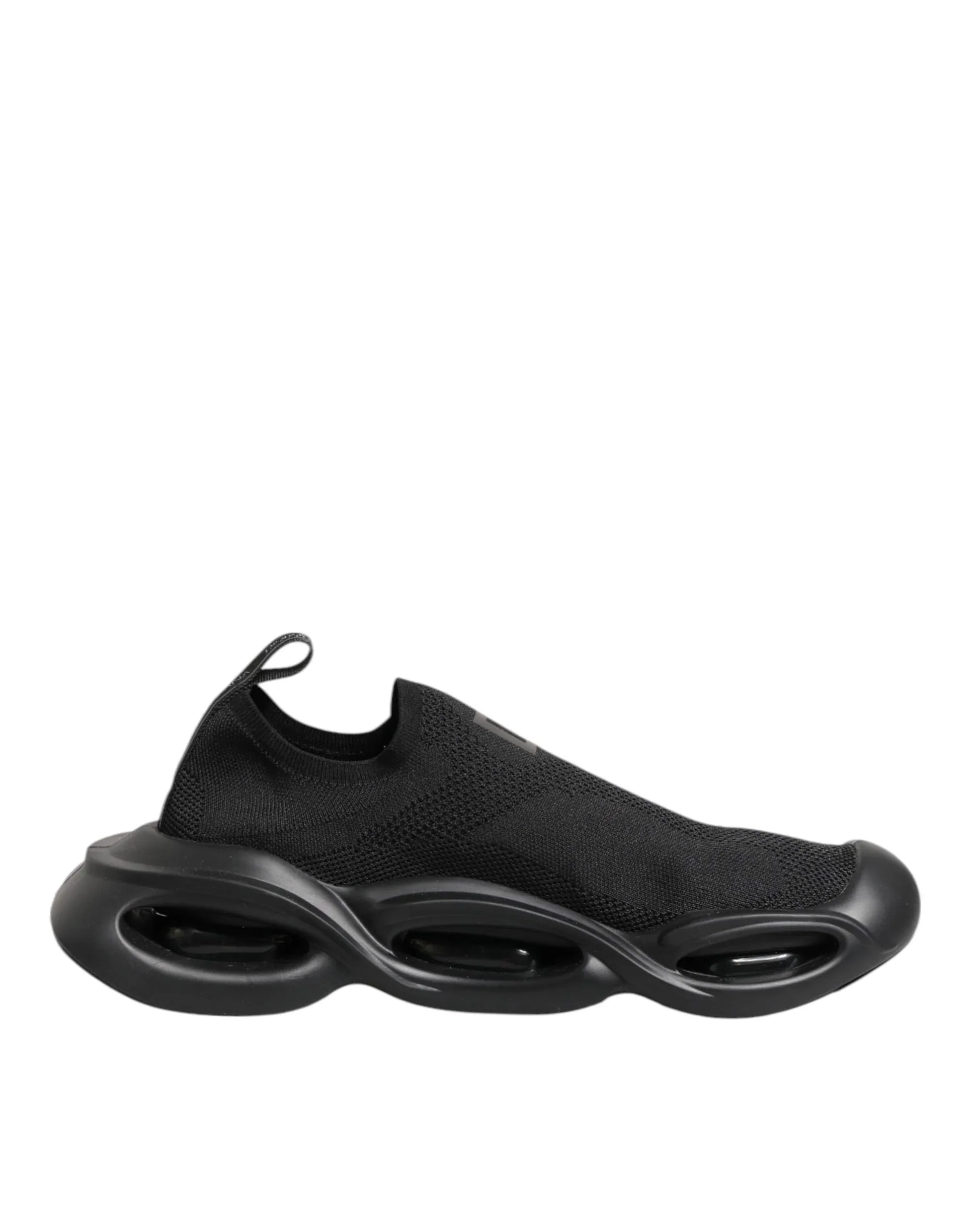 Dolce & Gabbana Black Slip On Wave Low Top Sneakers Shoes - Zachava