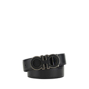 Ferragamo Blue Calf Leather Bos Taurus Belt