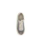 Brunello Cucinelli Gray Calf Leather Bos Taurus Sneakers