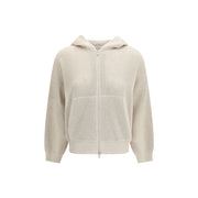 Brunello Cucinelli Beige Cotton Hoodie