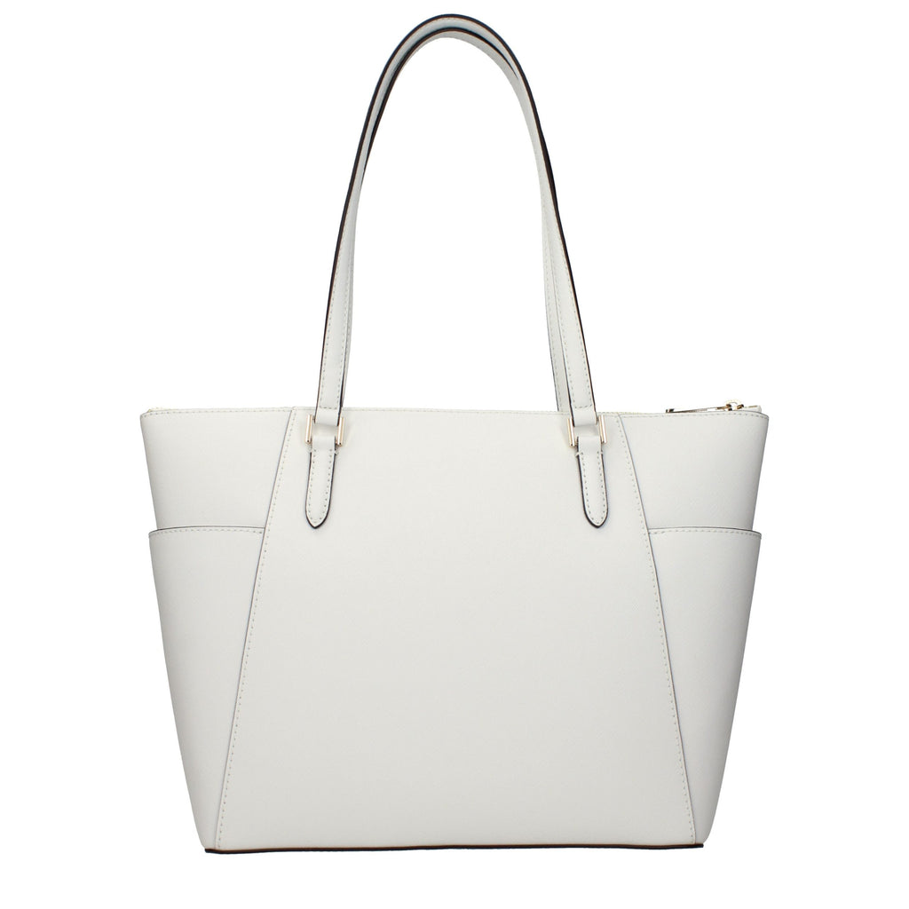 Michael Kors White Leather Shoulder Bag