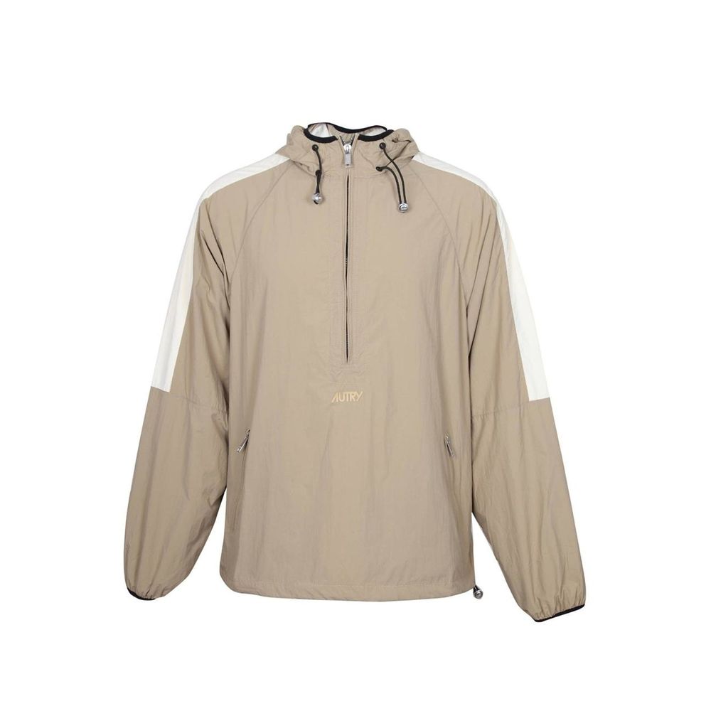 Autry Beige Nylon Shell Jacket