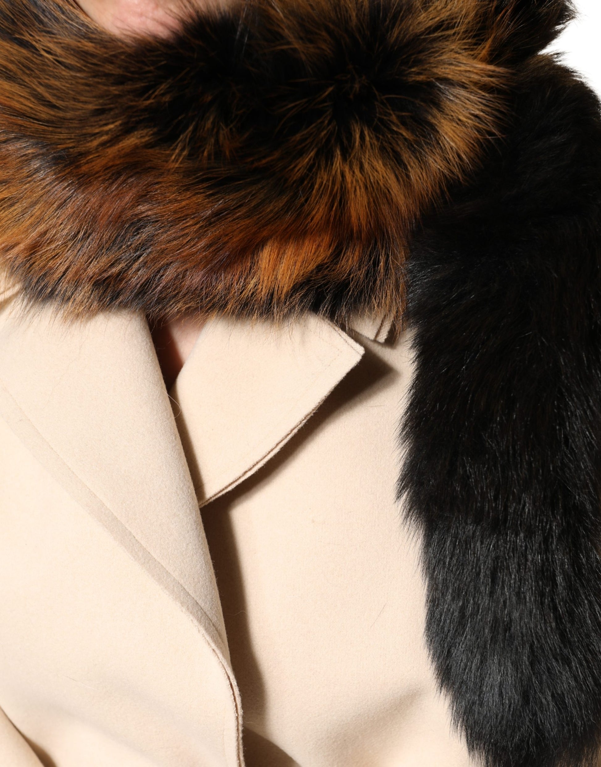 Dolce & Gabbana Brown Red Fox Fur Neck Warmer Winter Scarf Dolce & Gabbana