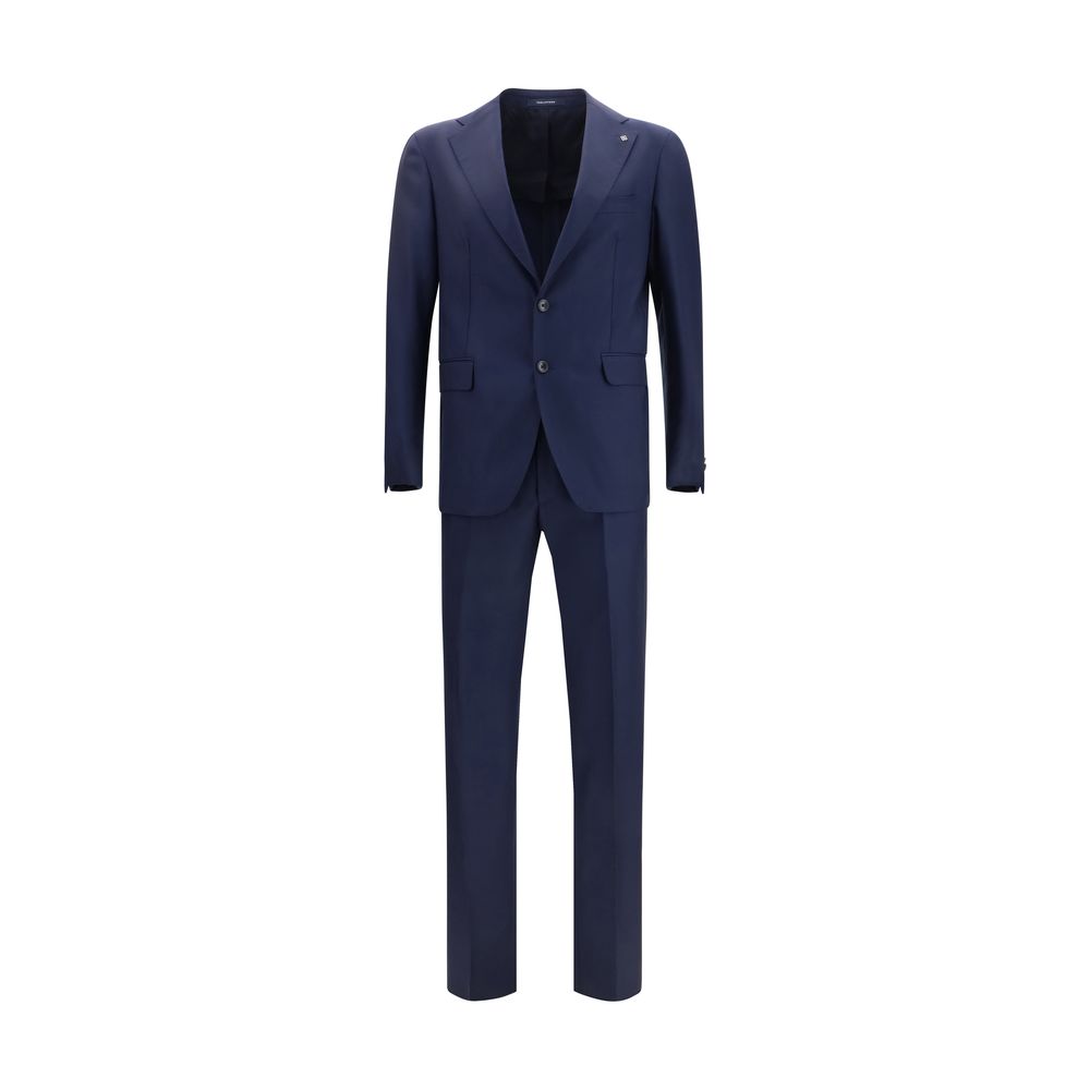 Tagliatore Blue Wool Two-Piece Suit for Men