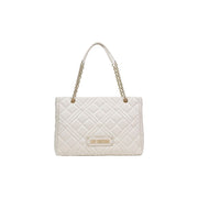 Love Moschino Beige Polyethylene Handbag