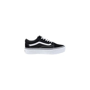 Vans Black And White Fabric Platform Sneakers