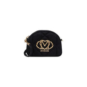 Love Moschino Black Suede Leather Handbag