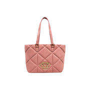 Love Moschino Pink Suede Leather Handbag