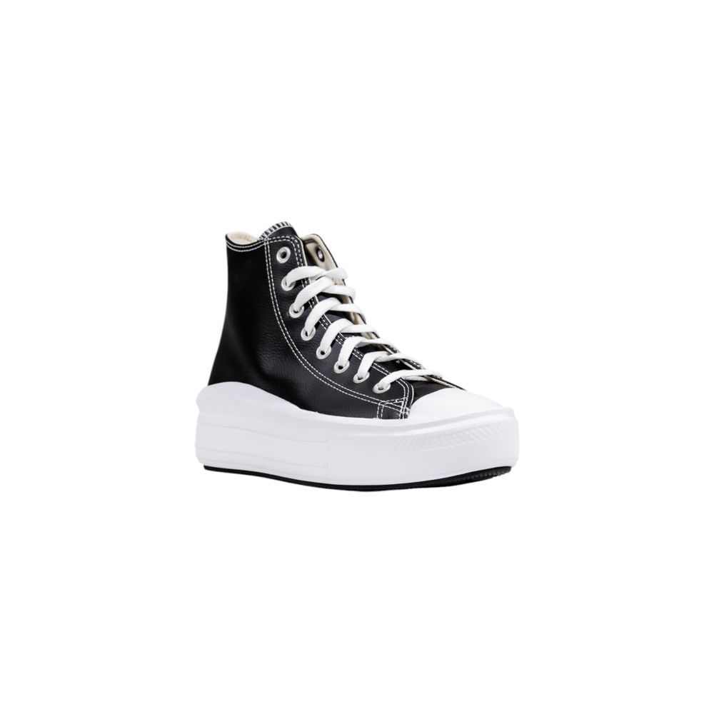 Converse Black Synthetic Platform Sneakers