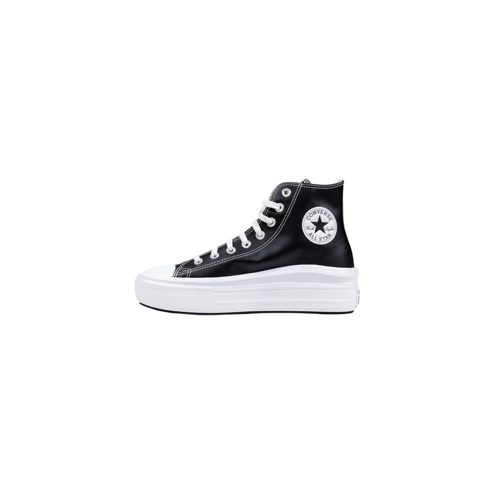 Converse Black Synthetic Platform Sneakers