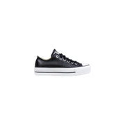 Converse Black Leather Low Top Sneakers