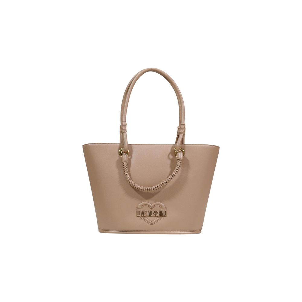 Love Moschino Beige Polyethylene Handbag