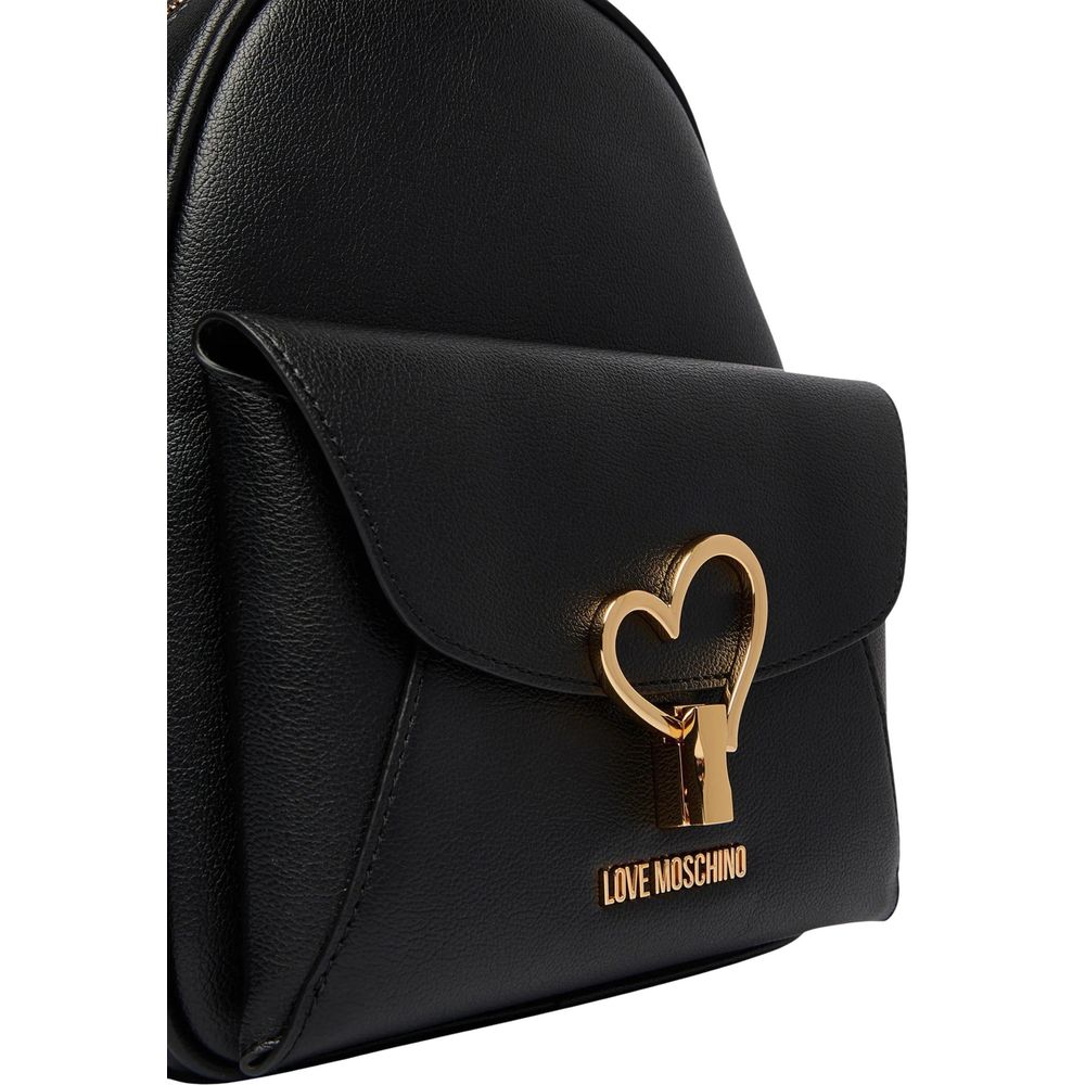 Love Moschino Black Polyethylene Backpack