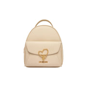 Love Moschino Beige Polyethylene Backpack