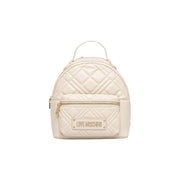 Love Moschino Beige Polyethylene Backpack