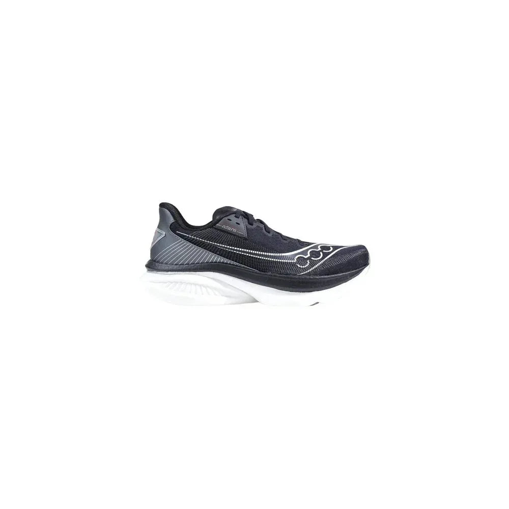 Saucony Black And White Textile Athletic Sneakers - Zachava
