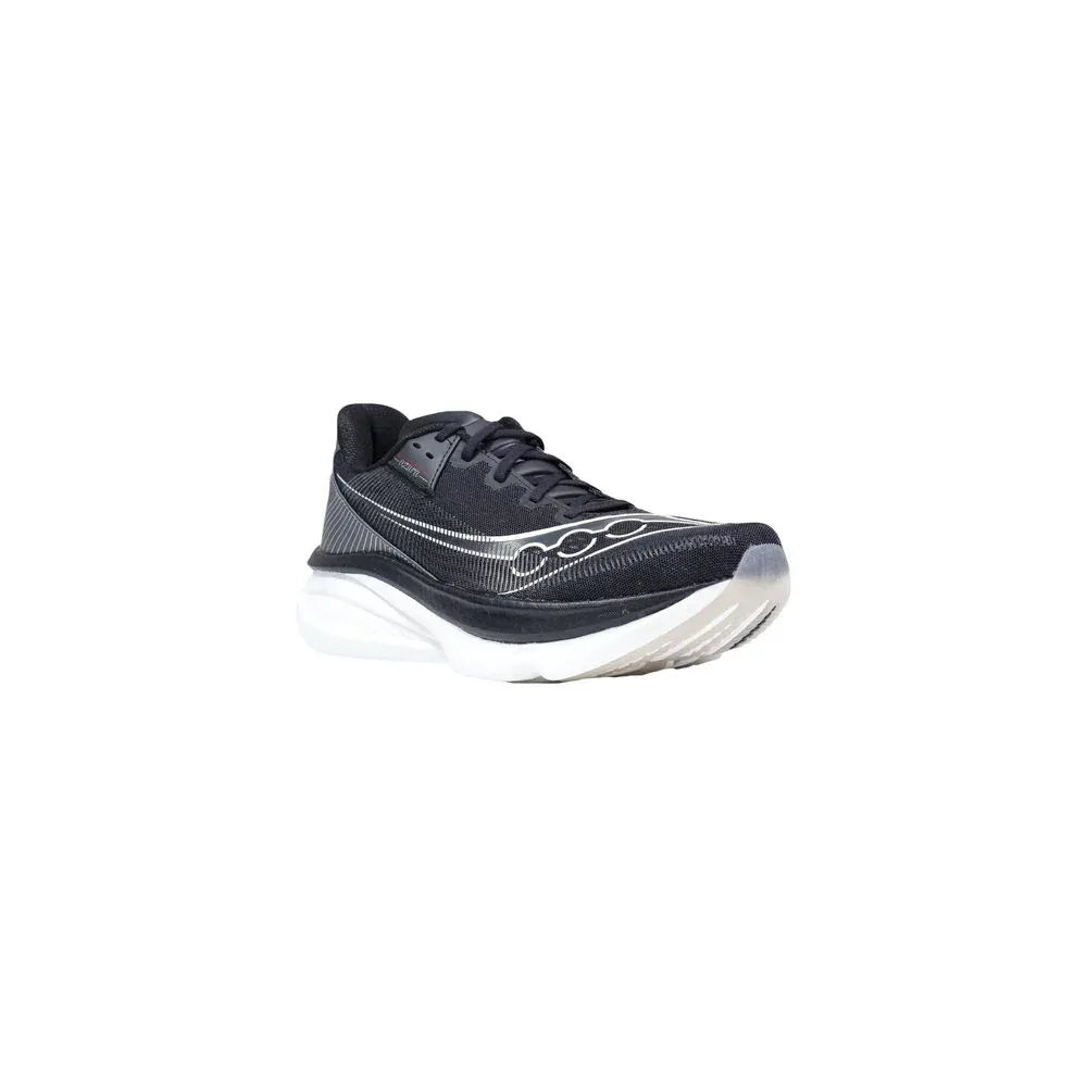 Saucony Black And White Textile Athletic Sneakers - Zachava