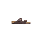 Birkenstock Brown Synthetic Flat Sandals - Zachava