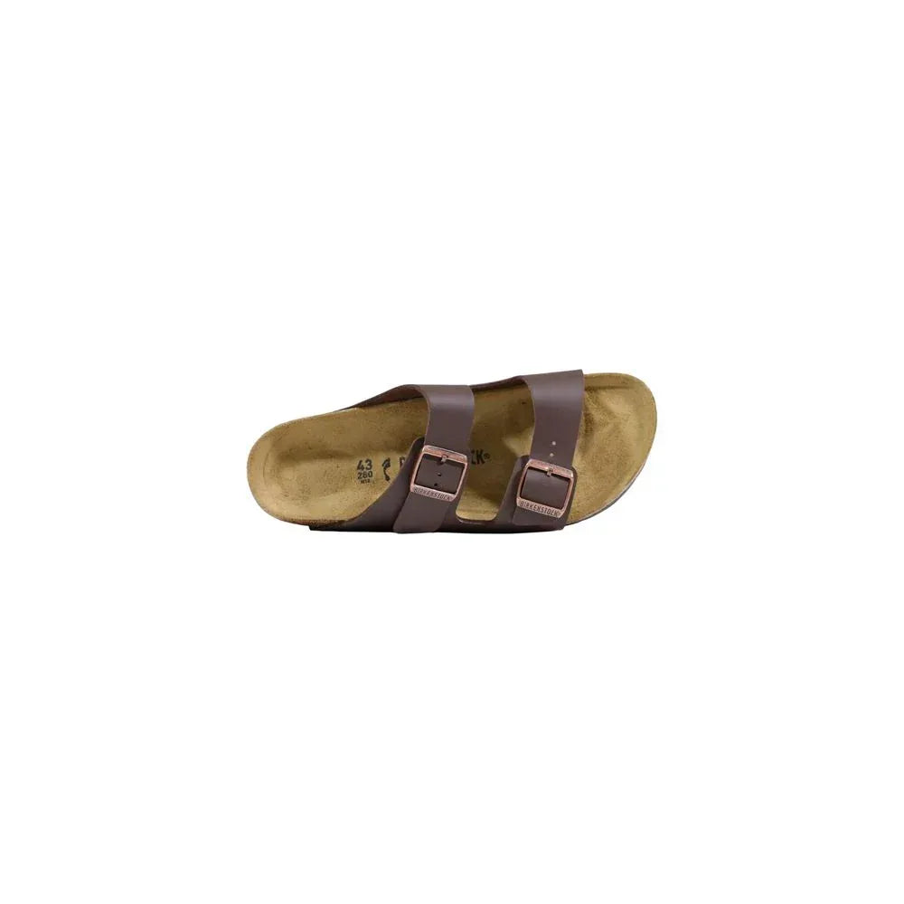 Birkenstock Brown Synthetic Flat Sandals - Zachava