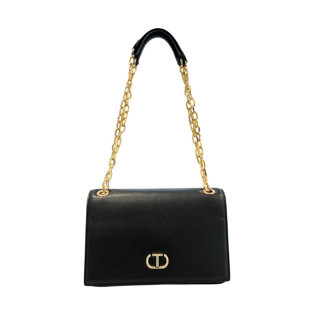 Twinset Black PU Women Crossbody Bag