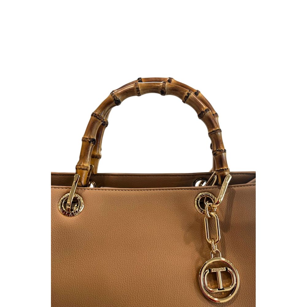 Twinset Brown PU Women Handbag