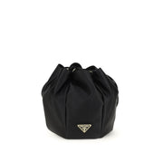 Prada Black Silk Backet Bag