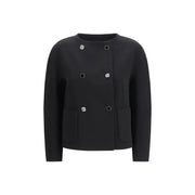 Max Mara Black Triacetate Coat - Zachava