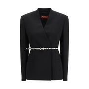 Max Mara Black Triacetate Coat for Women