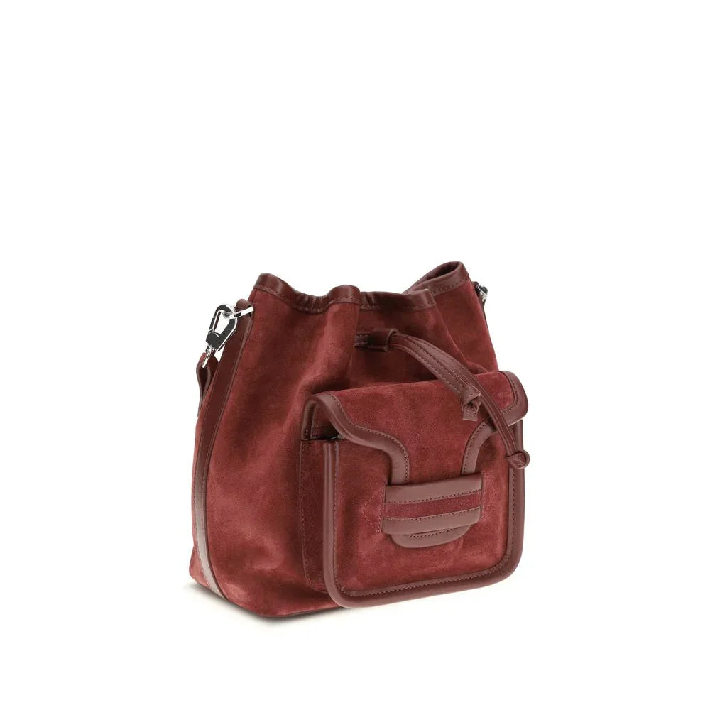 Pierre Hardy Bordeaux Calf Leather Bos Taurus Backet Bag Secondary image