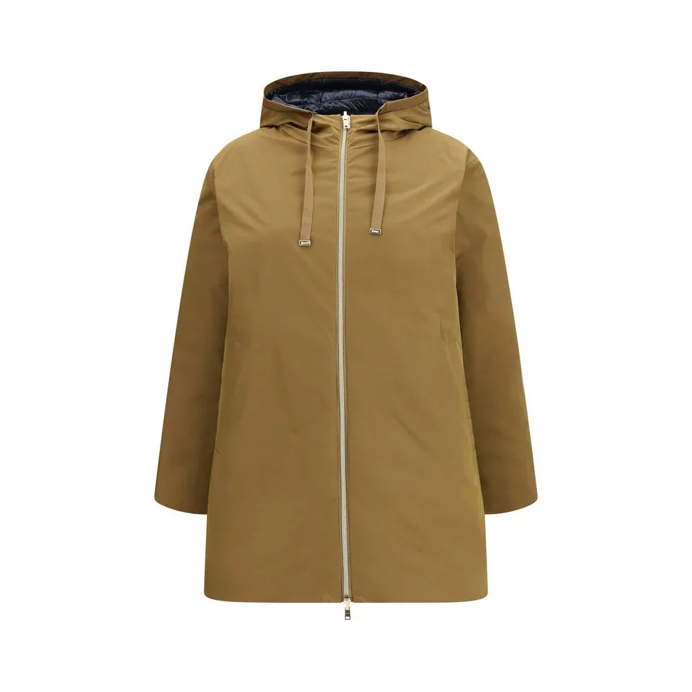 Herno Blue Polyester Coat - Zachava
