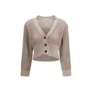 Brunello Cucinelli Beige Cotton Cardigan